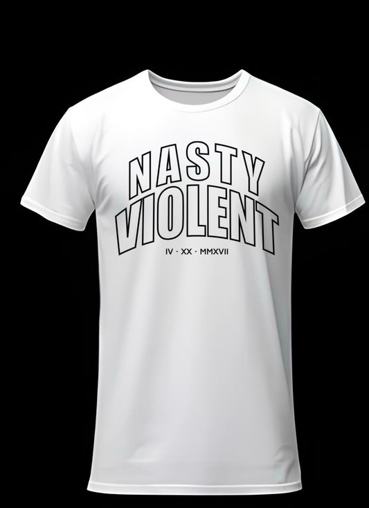 Nasty Violent Varsity Tee