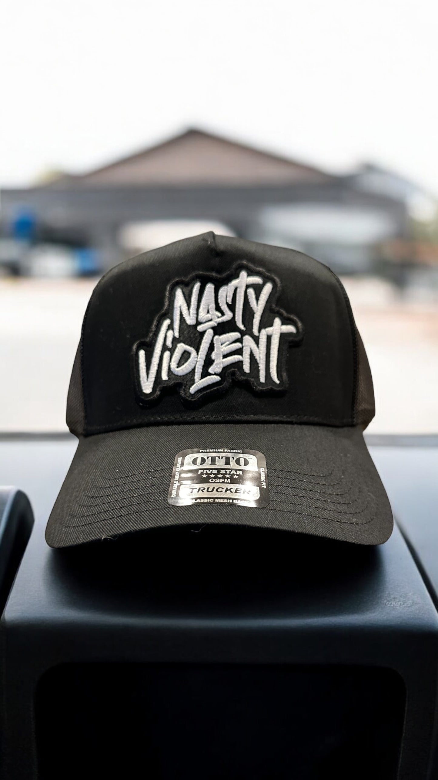 Nasty Violent Trucker Hat - Black