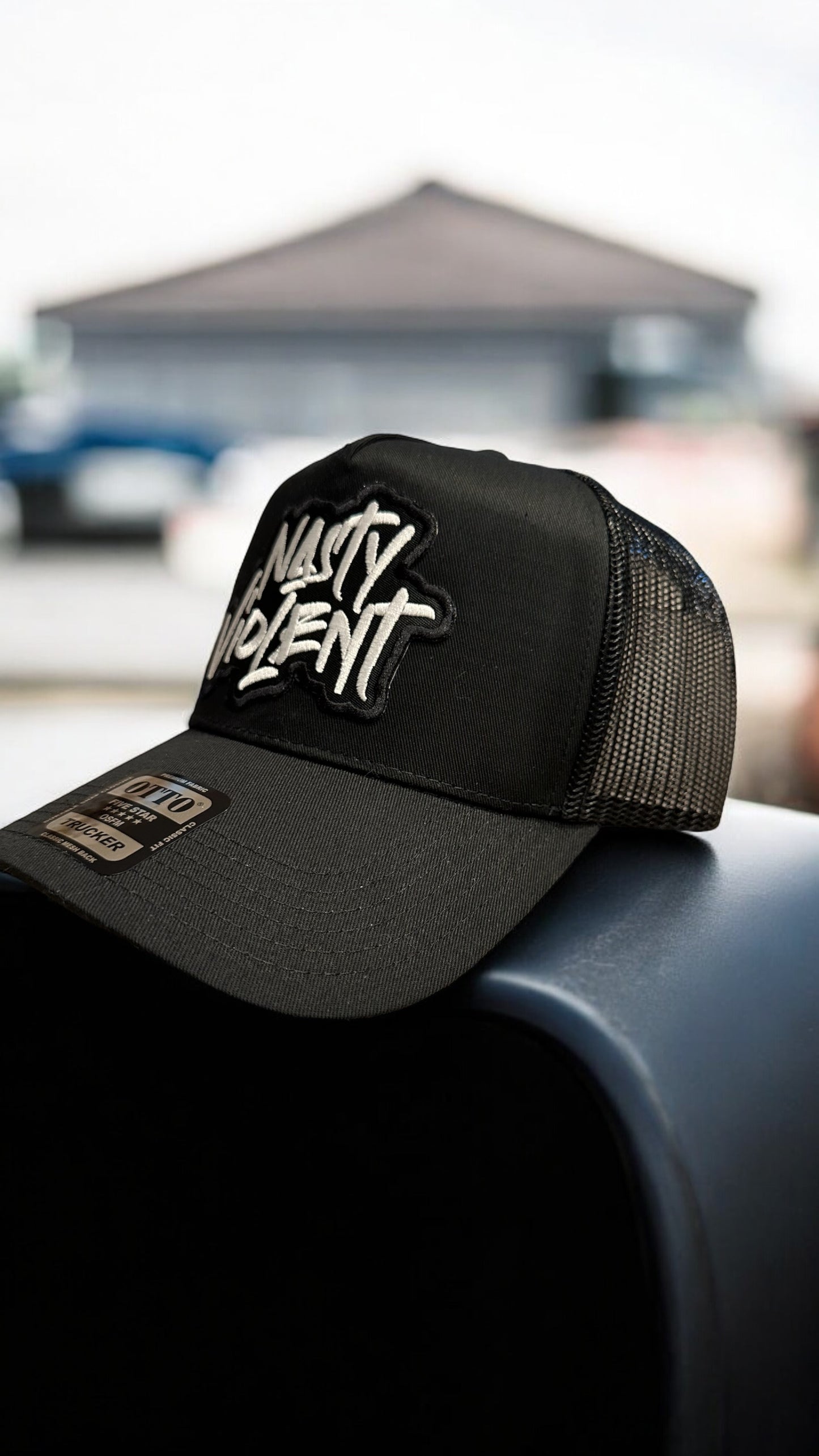 Nasty Violent Trucker Hat - Black