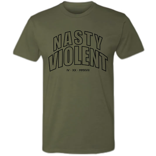 Nasty Violent Varsity Tee