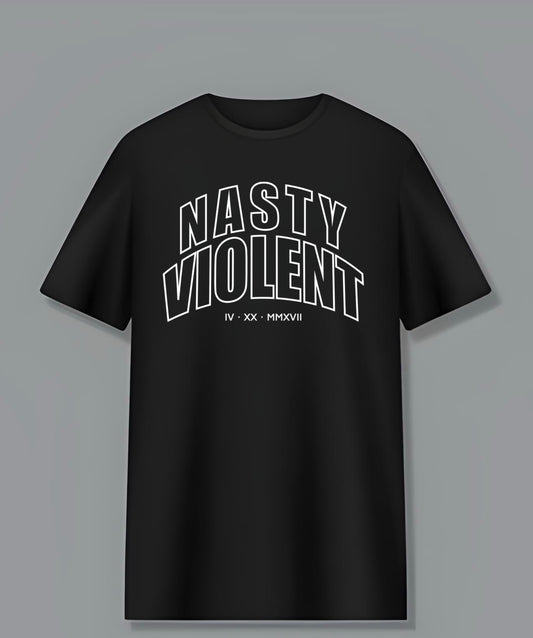 Nasty Violent Varsity Tee