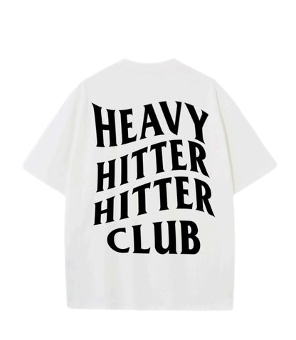 Heavy Hitter Hitter Club T shirt -WHITE