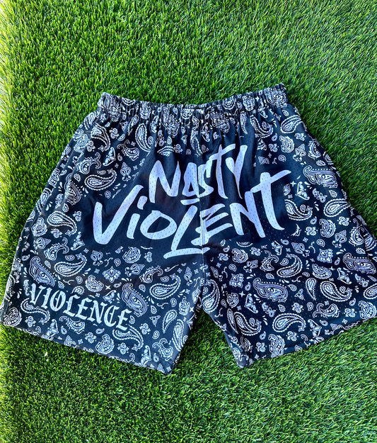 Nasty Violent Bandana Shorts